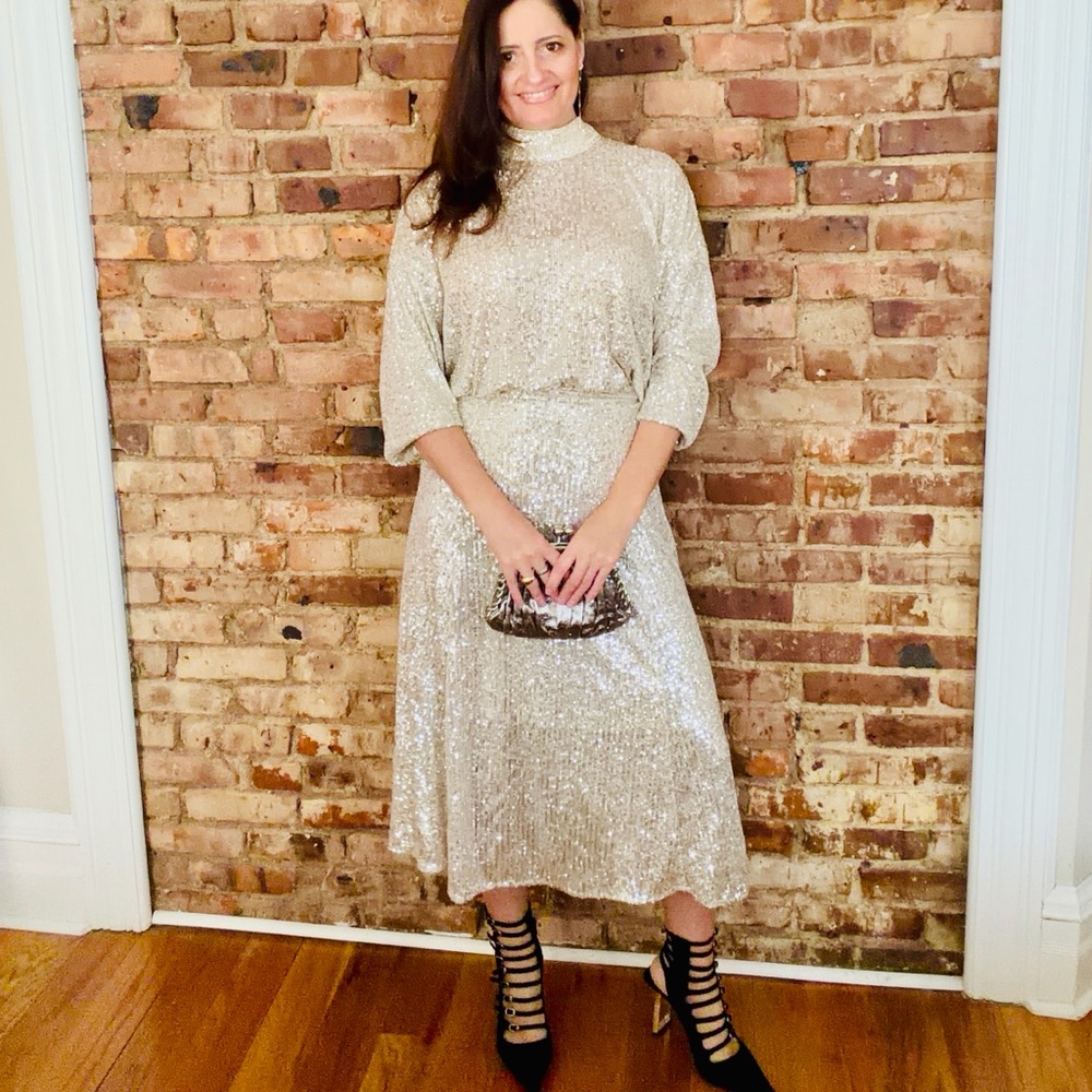 Sequin skirt+blouse set !